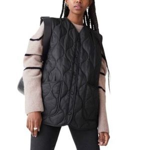 & other stories black quilted vest